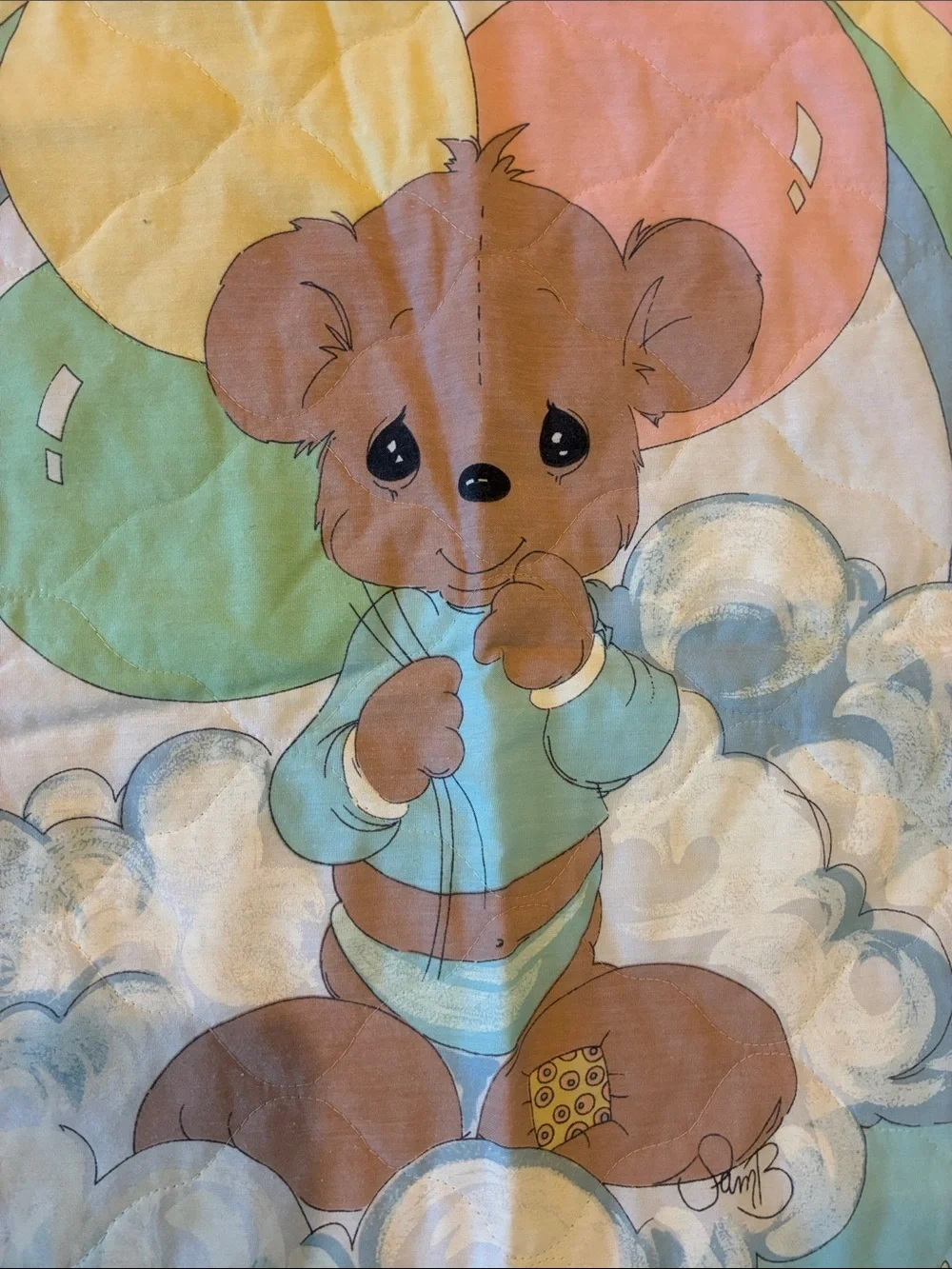 Precious Moment Blanket 46x36 Embroidered Edges